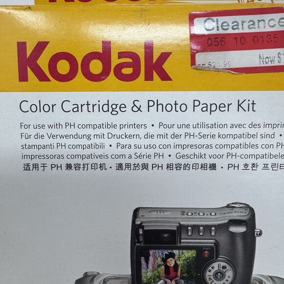 Kodak PH-40 EasyShare Printer Dock Color Cartridge & Photo Paper Refill Kit NEW - Picture 3 of 7